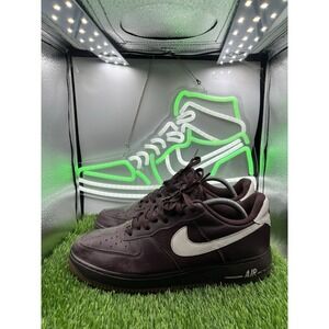 Nike Air‎ Force One '07 Mens Size 9.5 Burgundy Gum Bottoms Shoes 315122-610